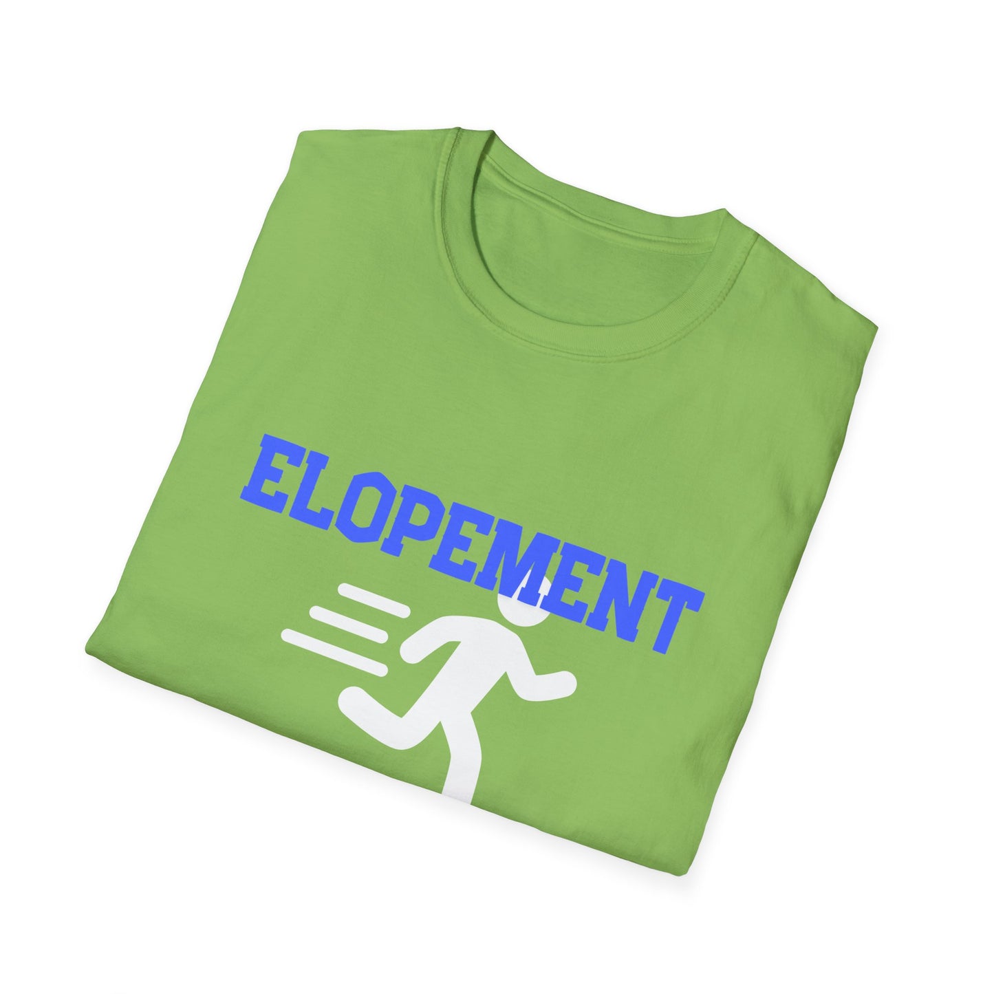 Elopement Running T-Shirt — Funny 'Elopement' Sped Escape Tee