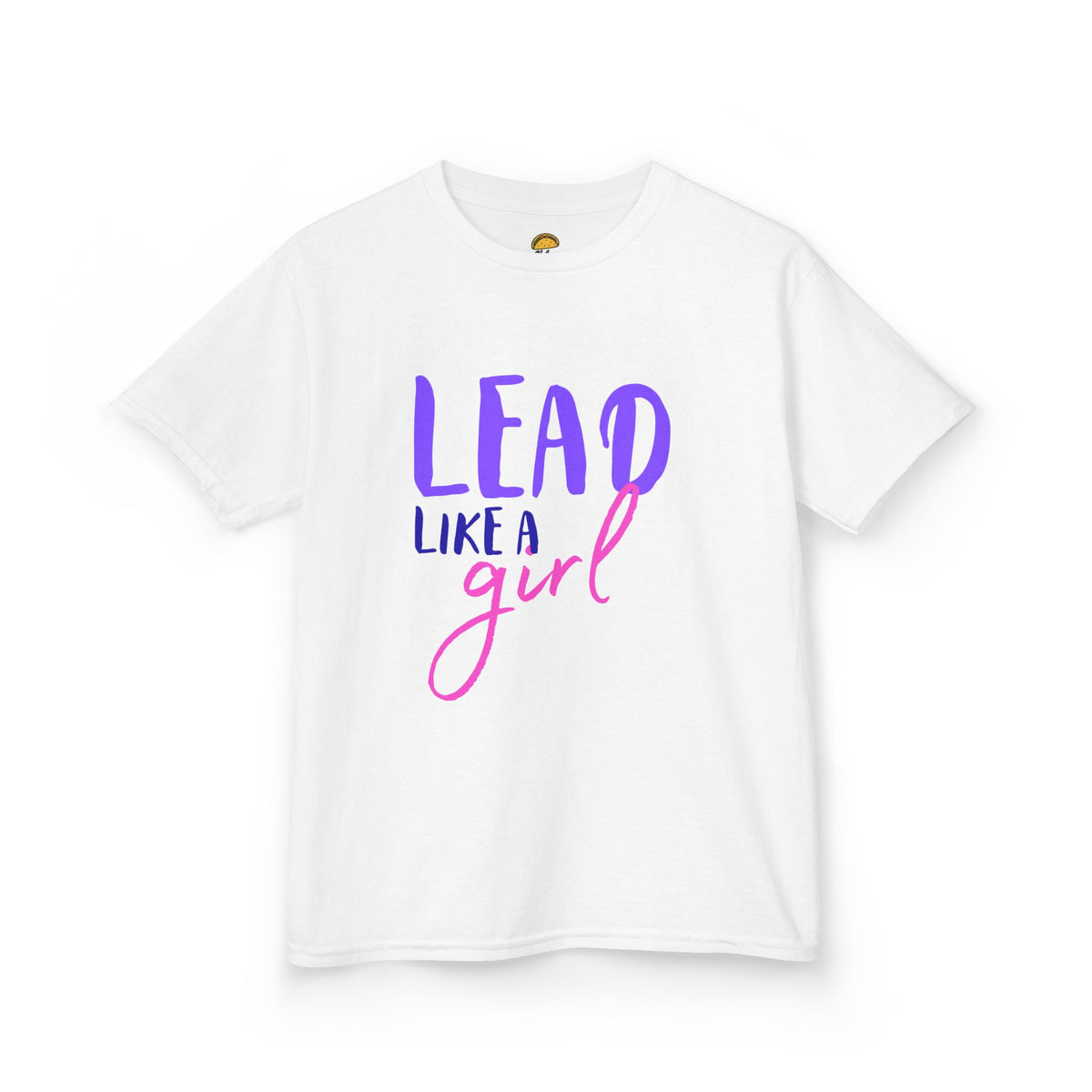 Kids Tee — "Lead Like a Girl" Inspirational Graphic Shirt