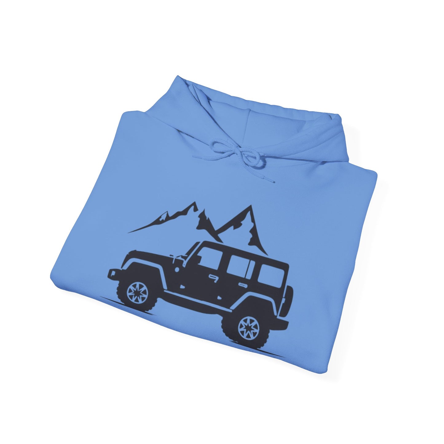Unisex Heavy Blend™ Hooded Sweatshirt 4x4 mountain, abstract, simple design, minimalist