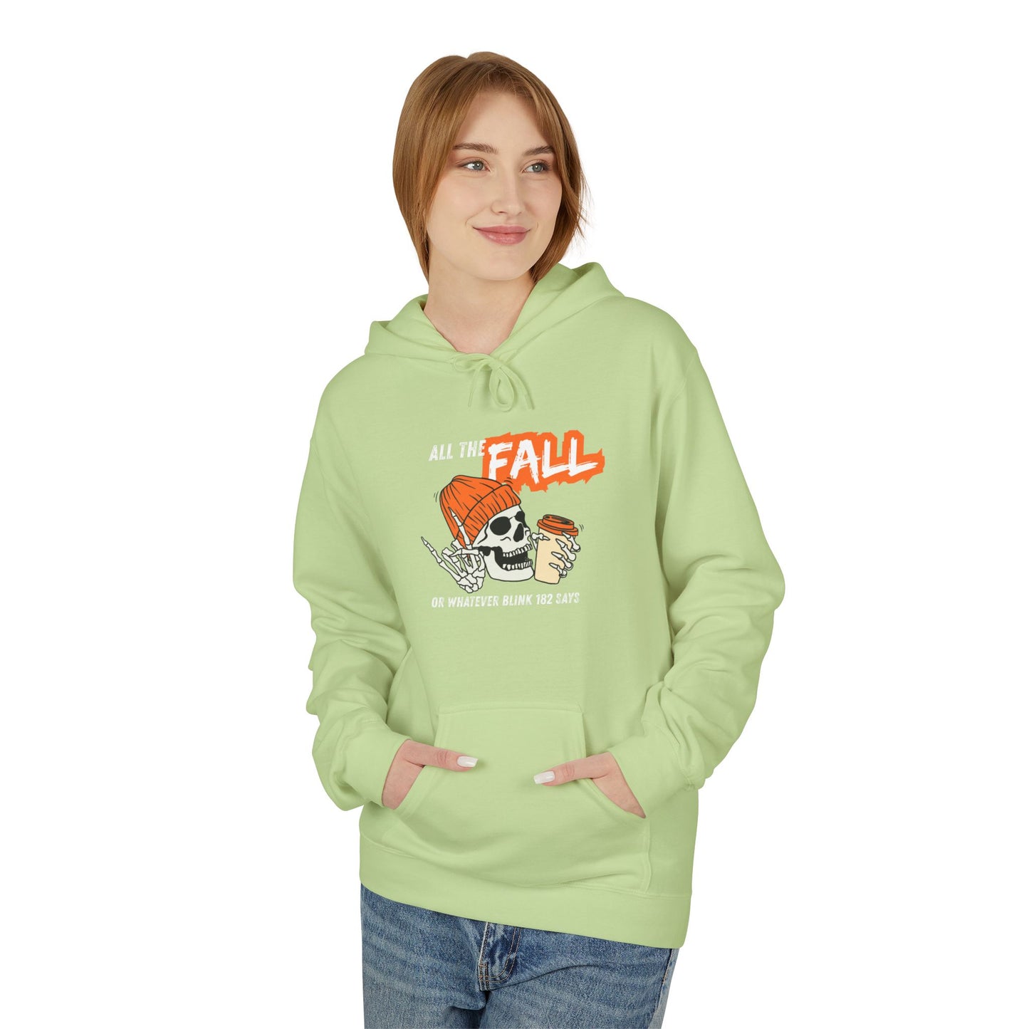 Fall Themed Fleece Hoodie - Cozy Autumn Apparel, Casual Wear, Warm Gift, Seasonal Fashion, Perfect for Bonfires, Thanksgiving