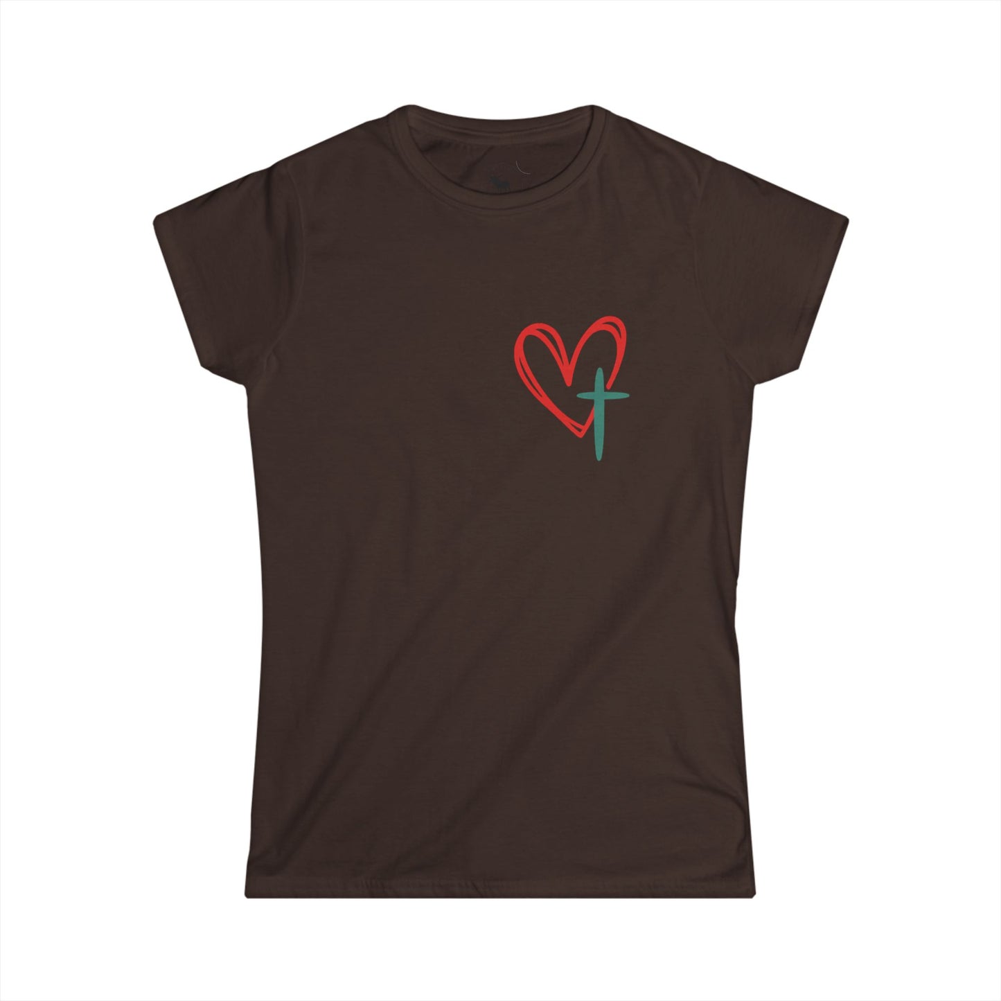 Christian Faith Women's Softstyle Tee - Inspirational Shirt - Jesus Has My Back T-Shirt - Casual, Gift for Believers, Spiritual Fashion