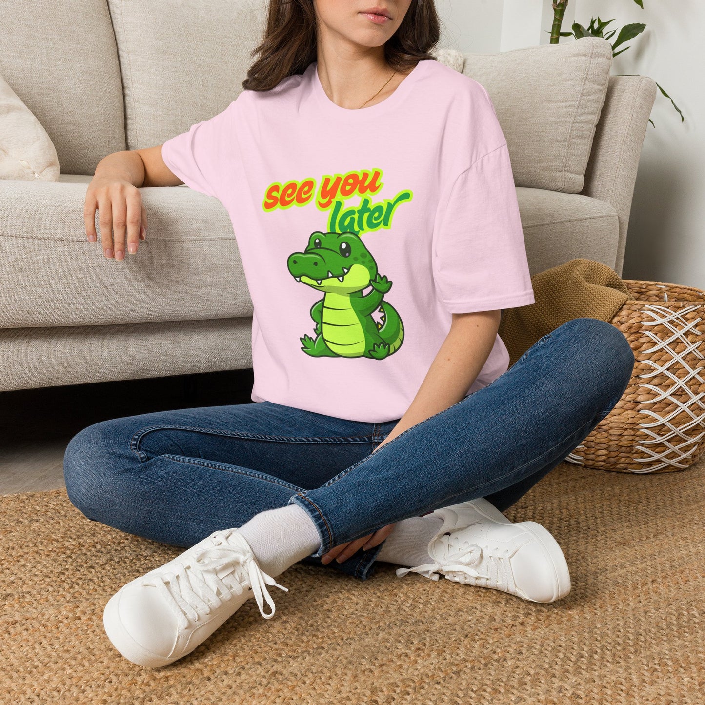 See You Later Alligator T-Shirt — Cute Retro Green Alligator Graphic Tee