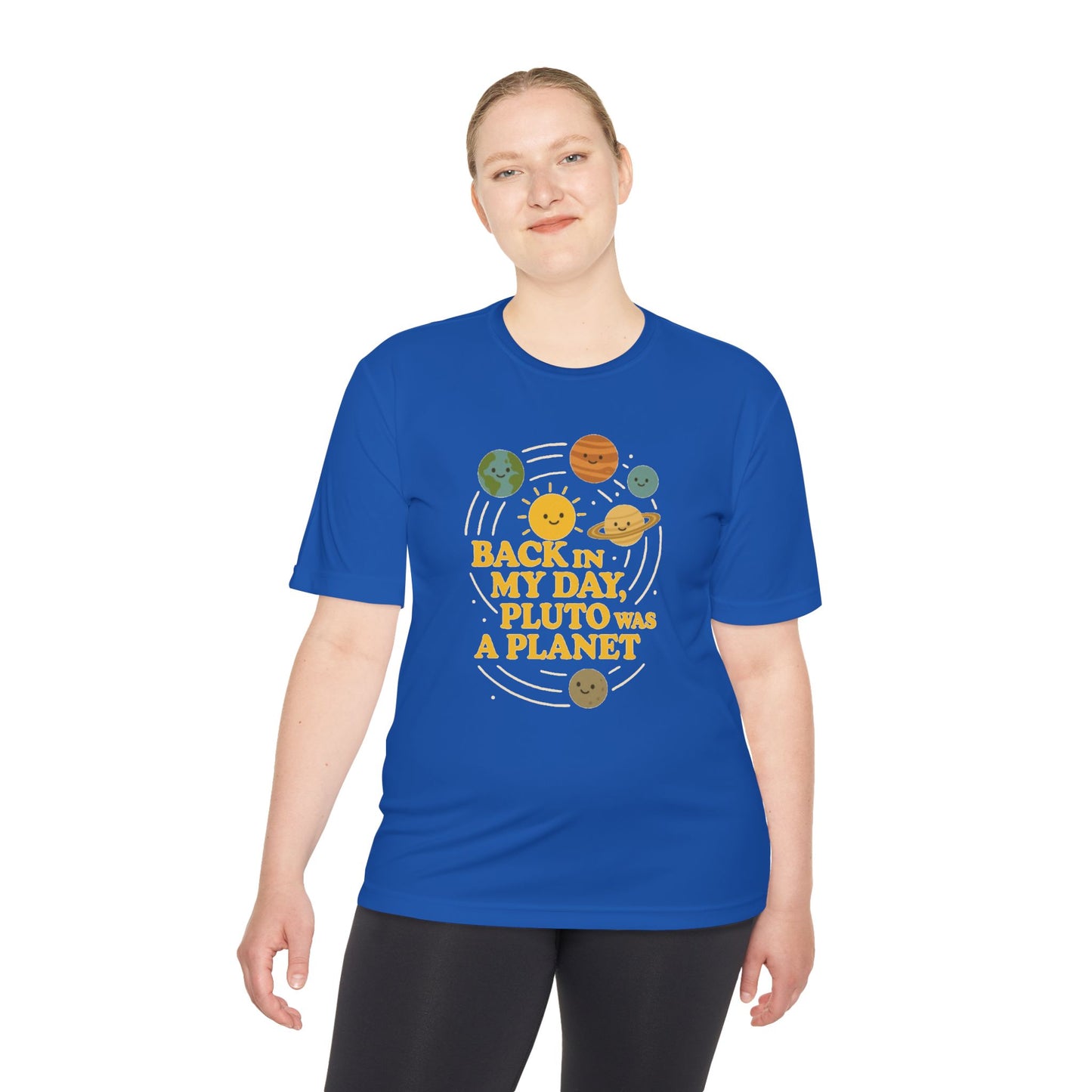 Throwback Planet Tee, Unisex T-Shirt, Retro Space Shirt, Gift for Science Lovers, Funny Astronomy Apparel, Casual Wear