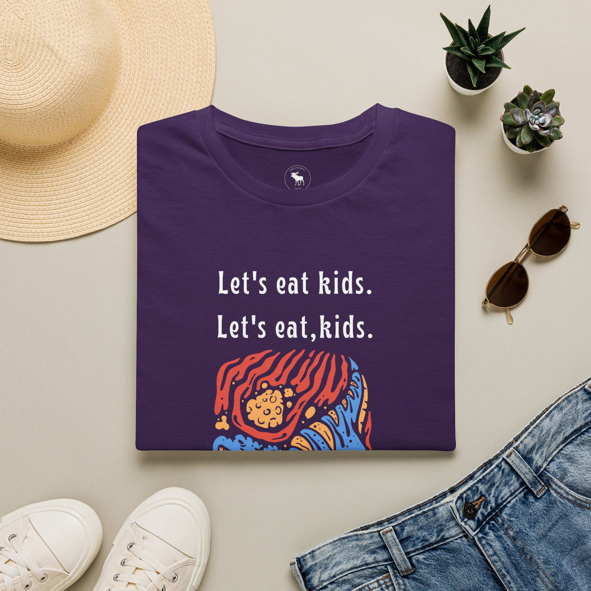 Let's Eat, Kids. T-Shirt — Punctuation Saves Lives Funny Grammar Tee