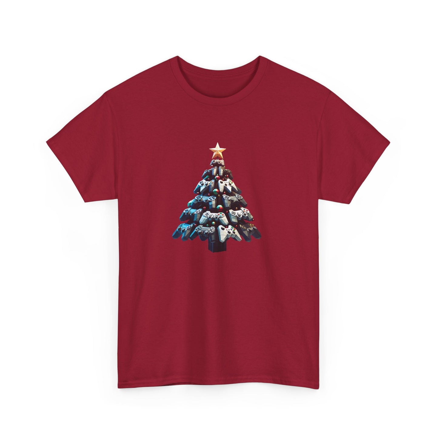 Video Game Console Christmas Tree Unisex Tee, Gaming Holiday Shirt, Gamer Gift, Retro Gamer Shirt, Gaming Console Tee, Christmas Tee