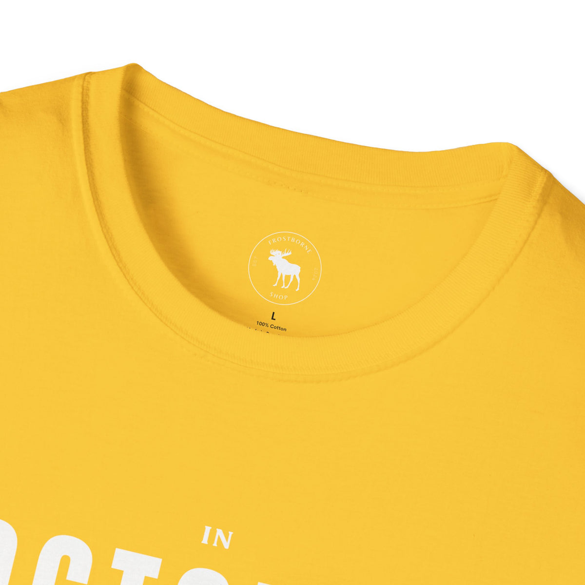 October We Wear Blue and Yellow T-Shirt — Down Syndrome Awareness Daisy Tee