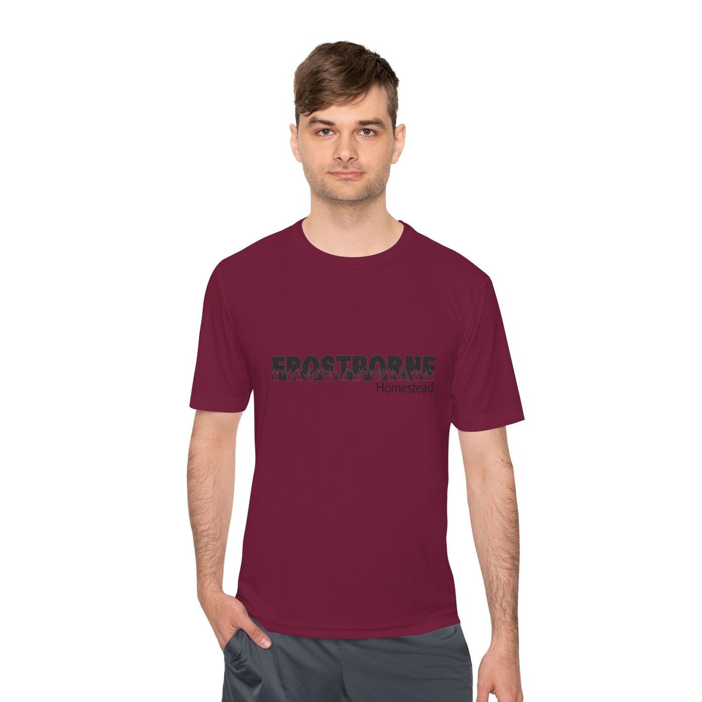Frostborne Homestead Unisex Moisture Wicking Tee - Activewear, Sports Tee, Outdoor Shirt, Workout Top, Gift for Him and Her