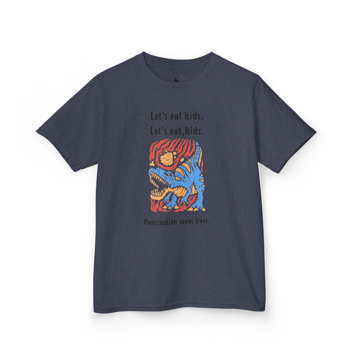Kids Tee — "Let's eat kids. Let's eat, kids." Punctuation Saves Lives Graphic