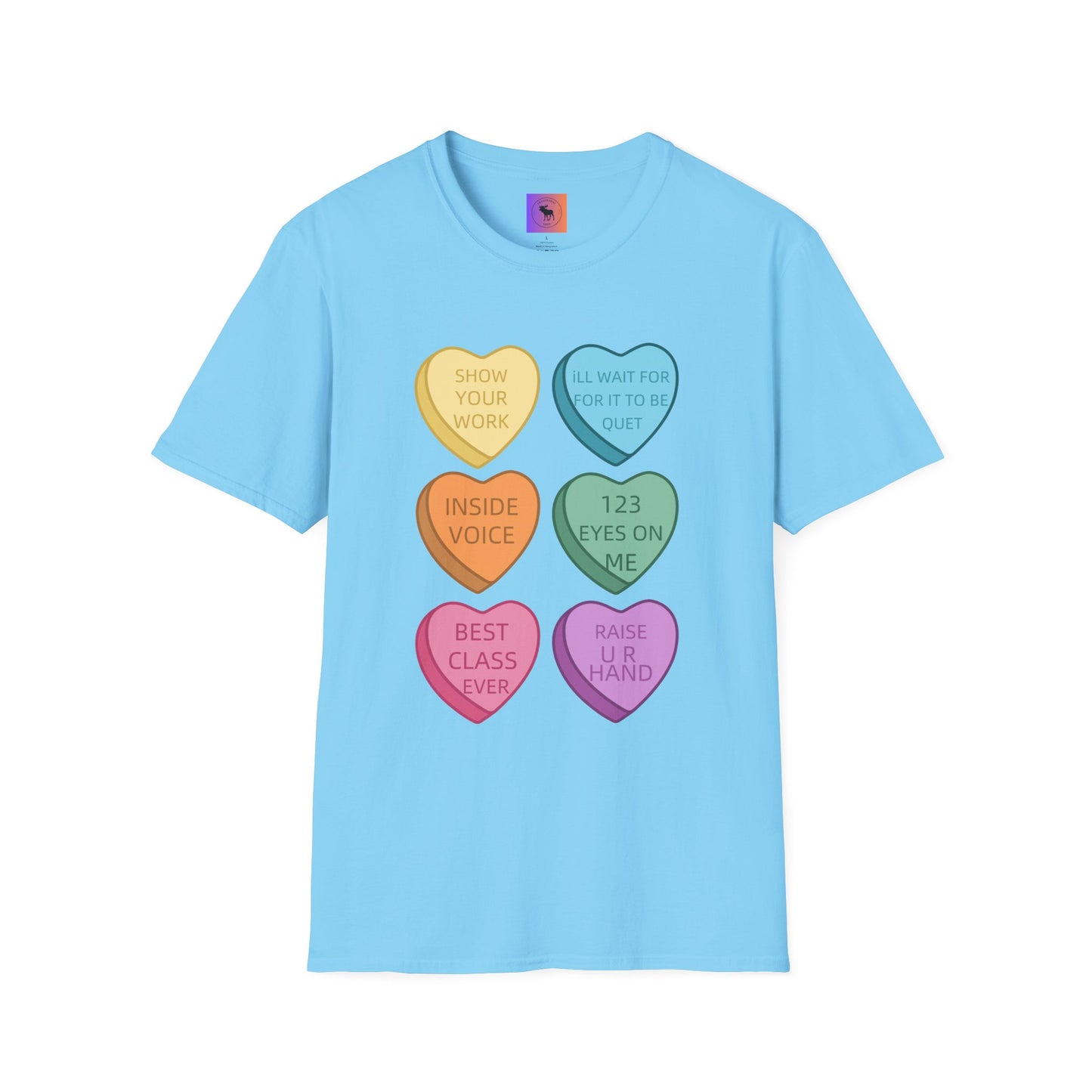Conversation Heart Teacher Shirt — Funny Classroom Love Notes Tee