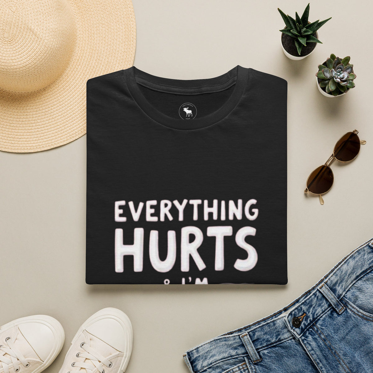 T-Shirt — “Everything Hurts & I’m Tired” Funny Comfort Graphic Tee