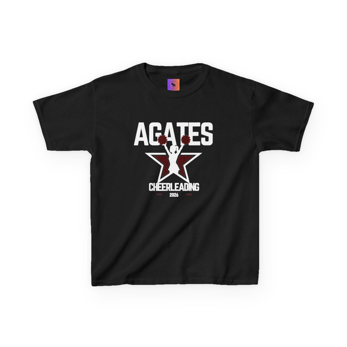 Dark colors Agates Cheerleading Kids T‑Shirt — Agates Cheer Team Youth Tee