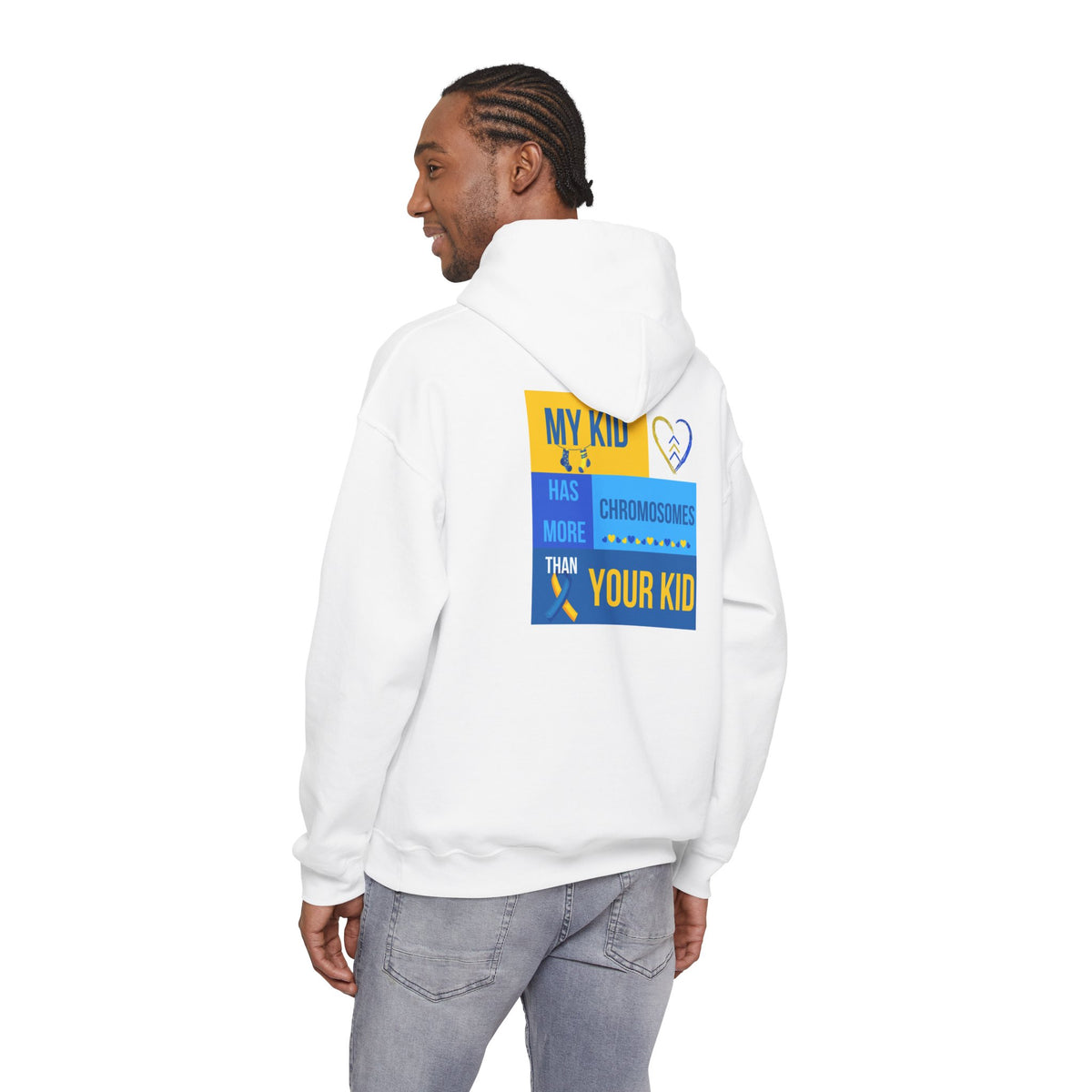 Down Syndrome Awareness Hoodie — "My Kid Has More Chromosomes Than Your Kid"