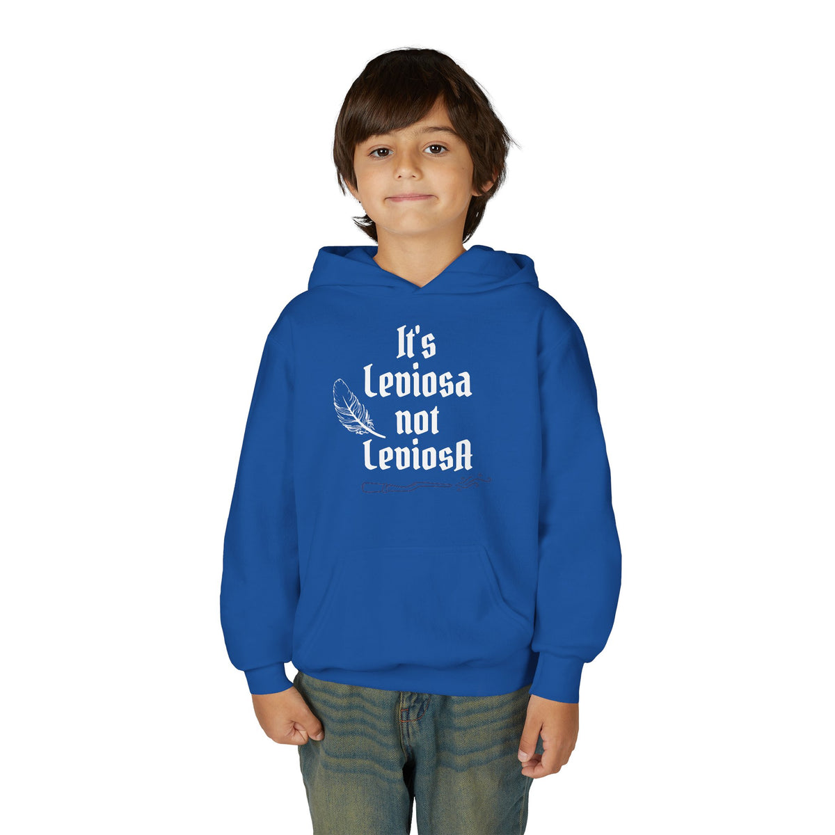 Youth Hoodie – "It's Leviosa Not LeviosA" Magical Quote Hooded Sweatshirt