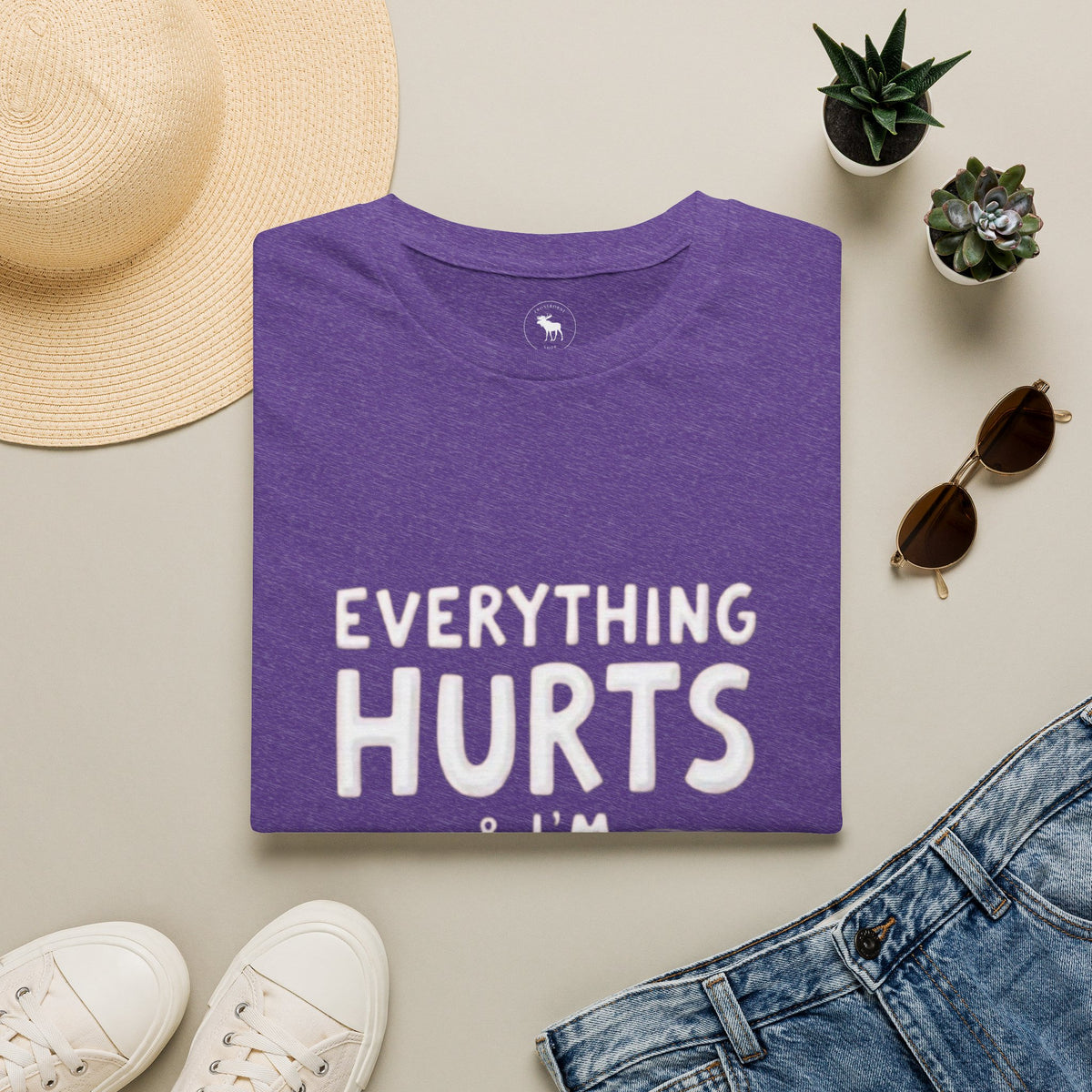T-Shirt — “Everything Hurts & I’m Tired” Funny Comfort Graphic Tee