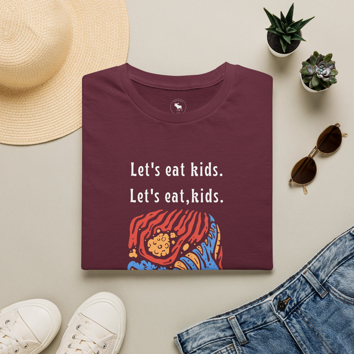 Let's Eat, Kids. T-Shirt — Punctuation Saves Lives Funny Grammar Tee