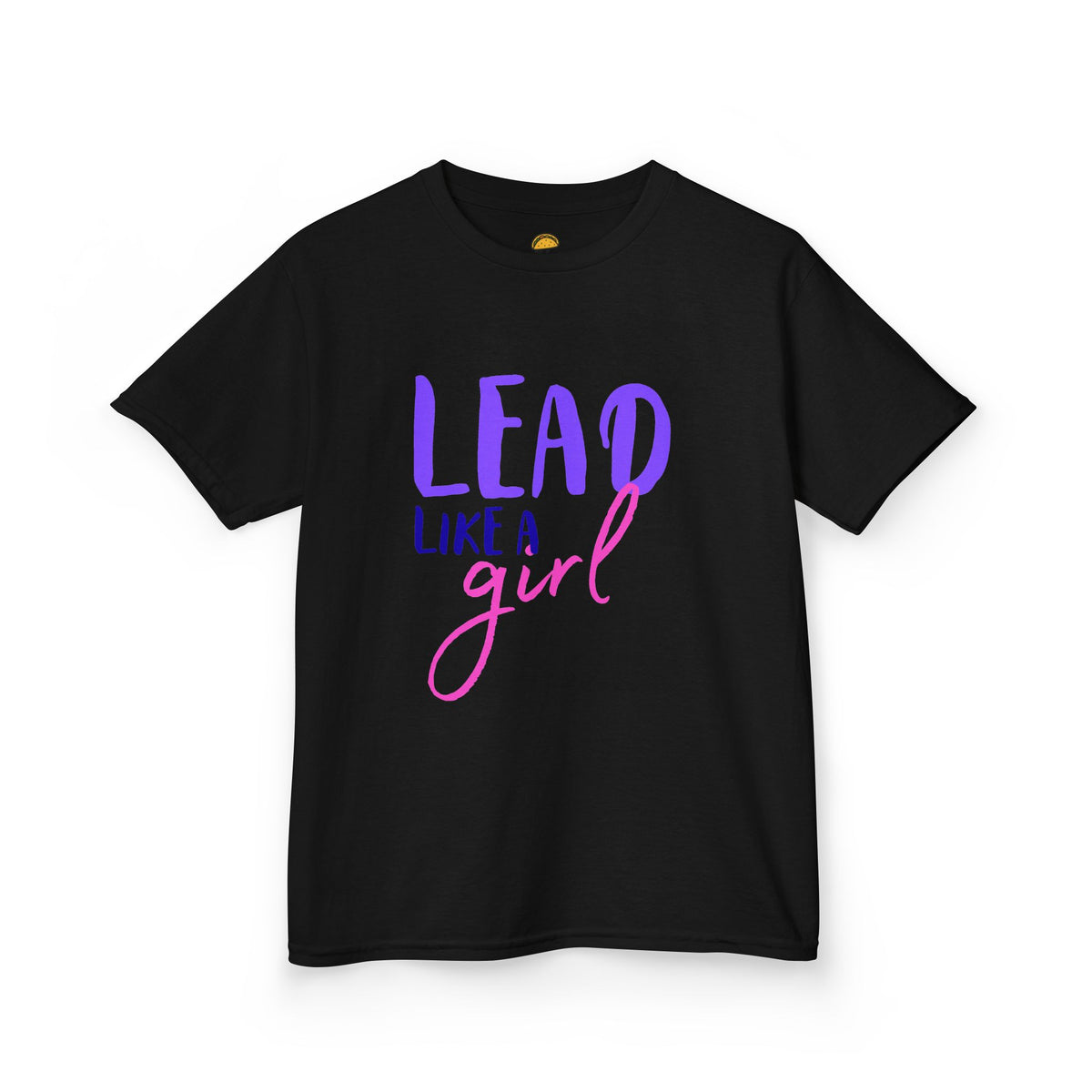 Kids Tee — "Lead Like a Girl" Inspirational Graphic Shirt