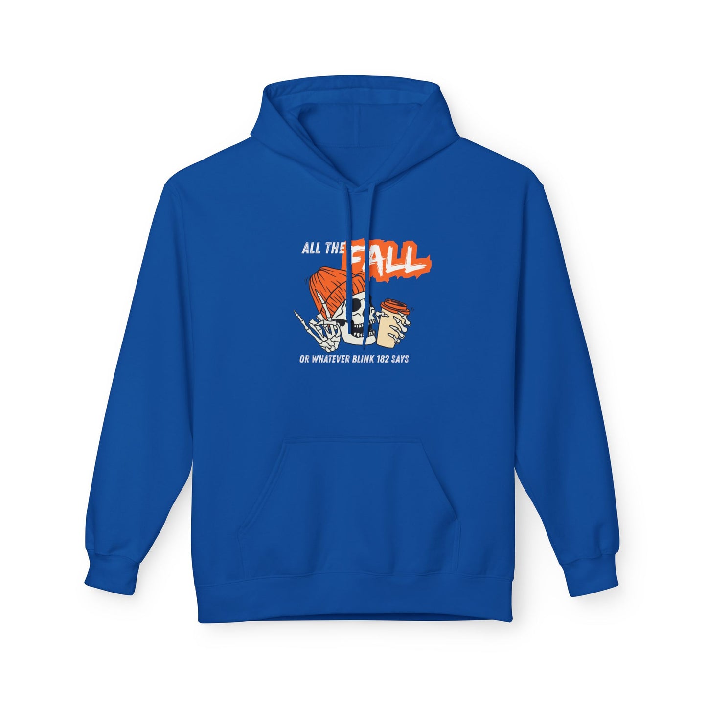 Fall Themed Fleece Hoodie - Cozy Autumn Apparel, Casual Wear, Warm Gift, Seasonal Fashion, Perfect for Bonfires, Thanksgiving