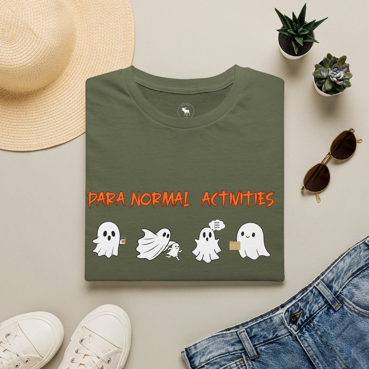 Paranormal Activities Ghosts T-Shirt — Cute Halloween Spirits Tee