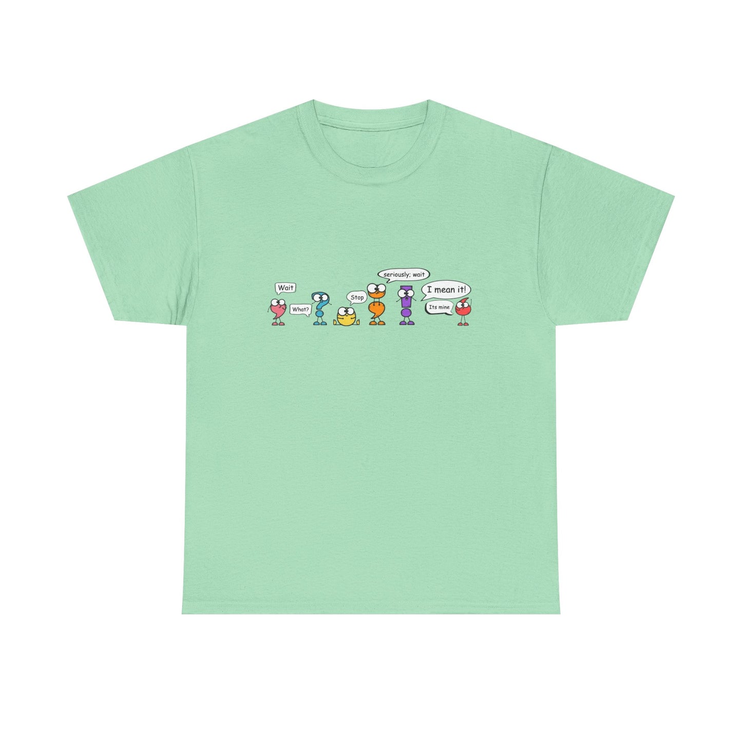 punctuation cartoon Heavy Cotton Tee