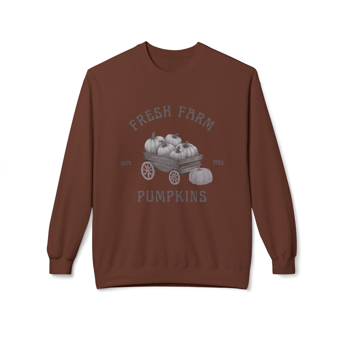 Fresh Farm Pumpkins Sweatshirt, Cozy Fall Apparel, Autumn Fashion, Pumpkin Patch Sweatshirt, Harvest Festival Gear, Thanksgiving Gift
