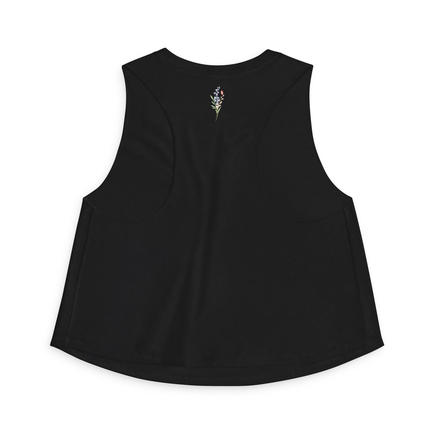 Floral Watercolor Butterfly Crop Top — Women’s Spring Garden Tank