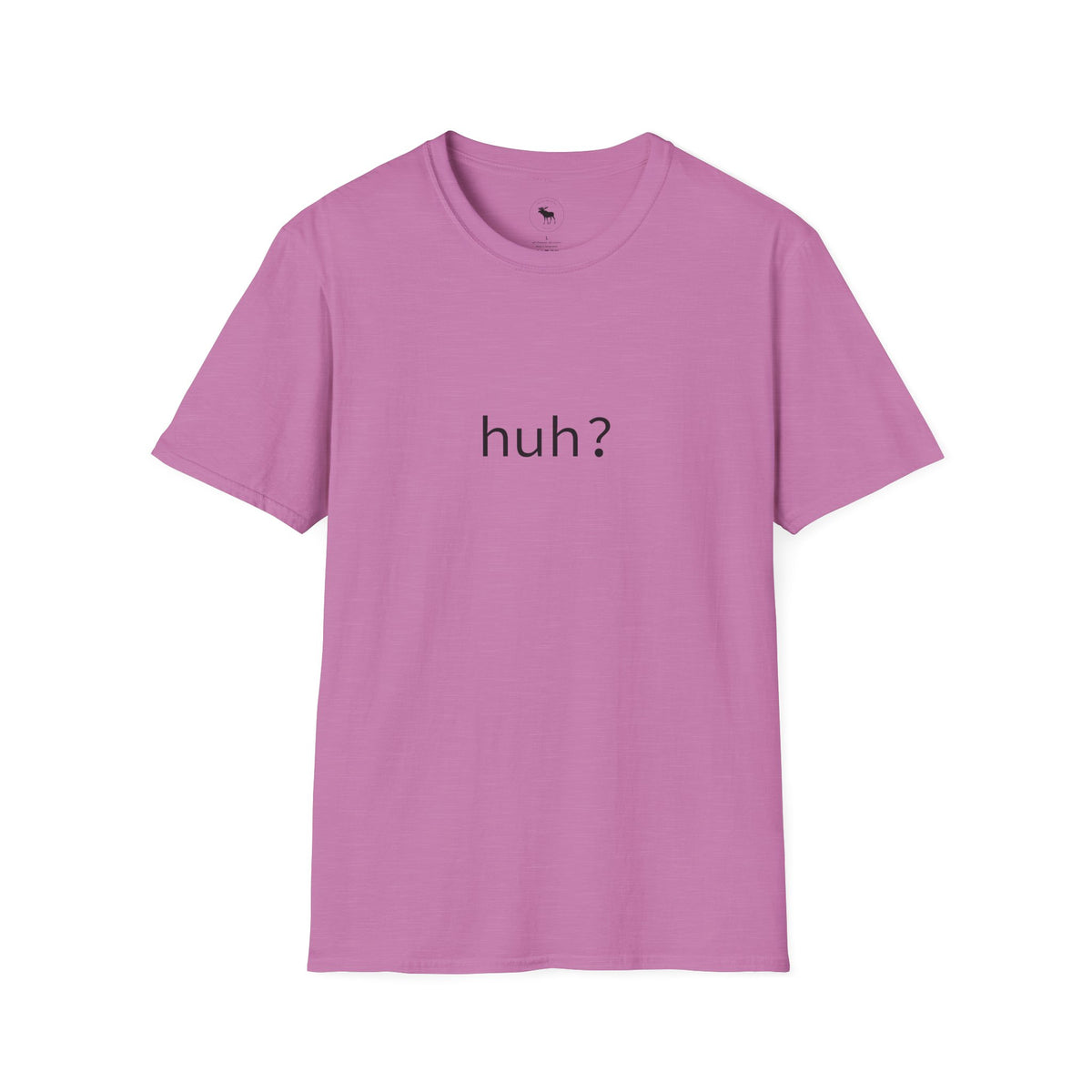Huh? Minimalist Graphic T‑Shirt — Funny Casual Statement Tee