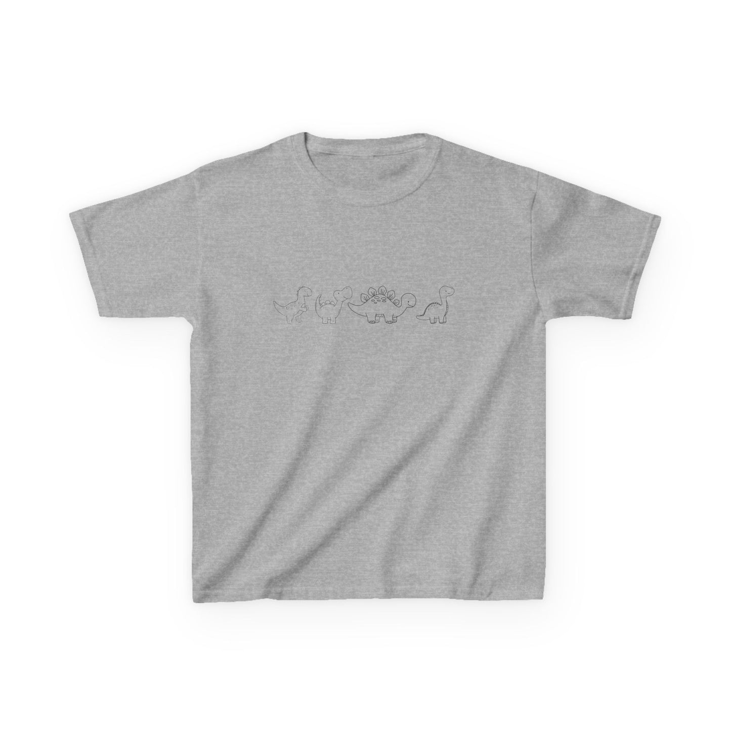 simple Dinosaur outline Kids Heavy Cotton™ Tee