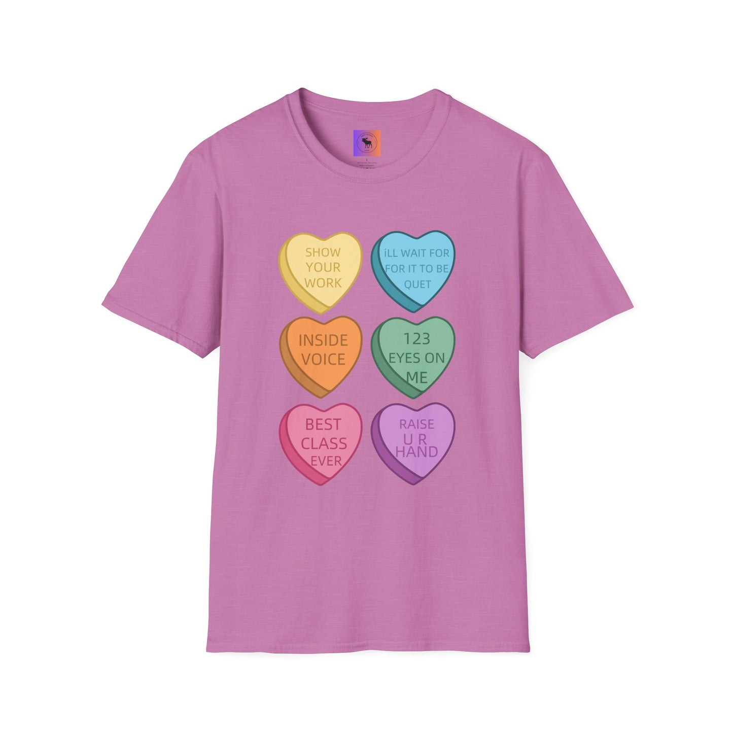 Conversation Heart Teacher Shirt — Funny Classroom Love Notes Tee