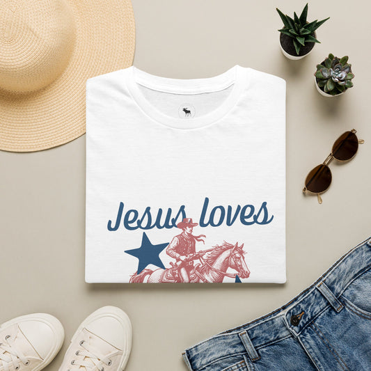 Jesus Loves Cowboys T-Shirt