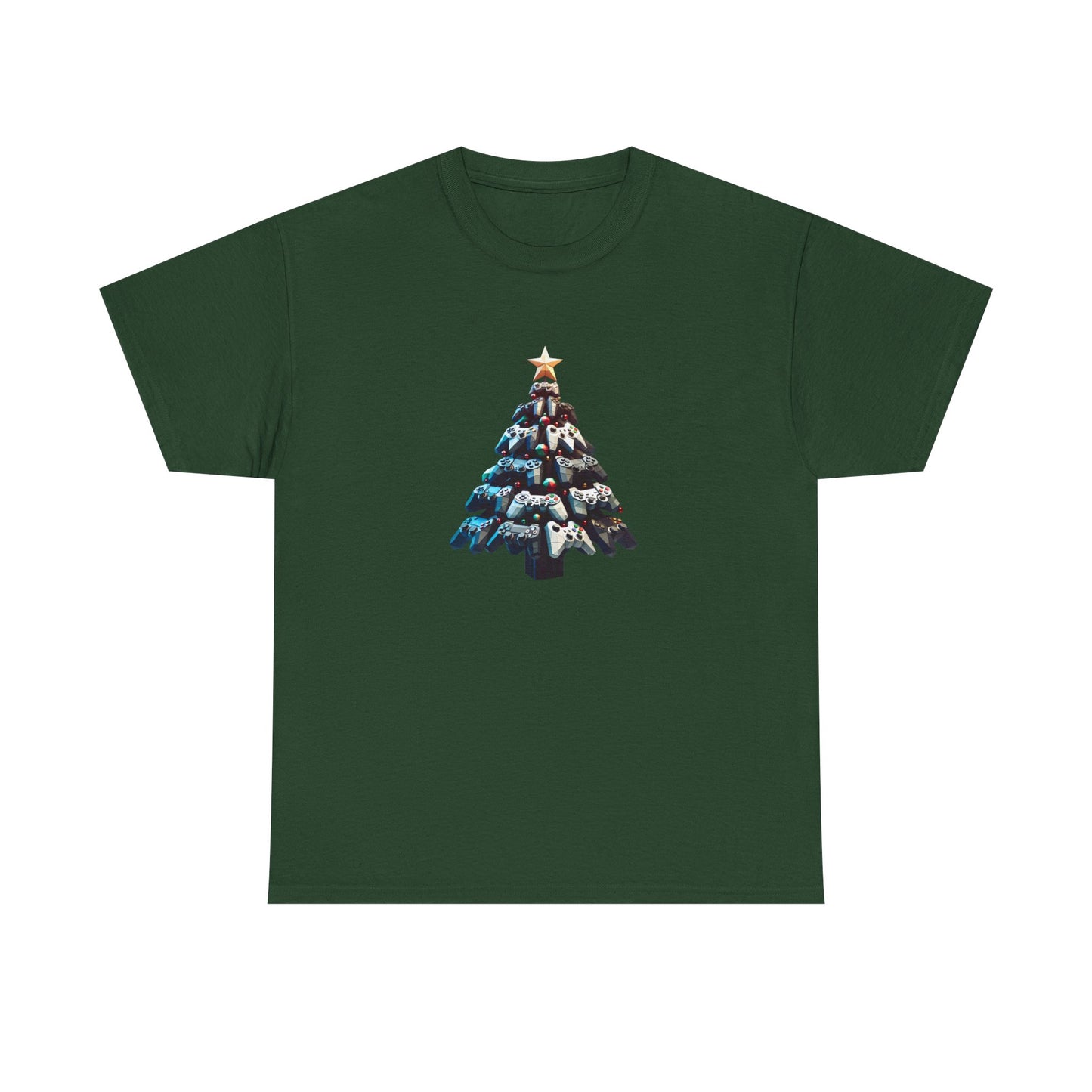 Video Game Console Christmas Tree Unisex Tee, Gaming Holiday Shirt, Gamer Gift, Retro Gamer Shirt, Gaming Console Tee, Christmas Tee