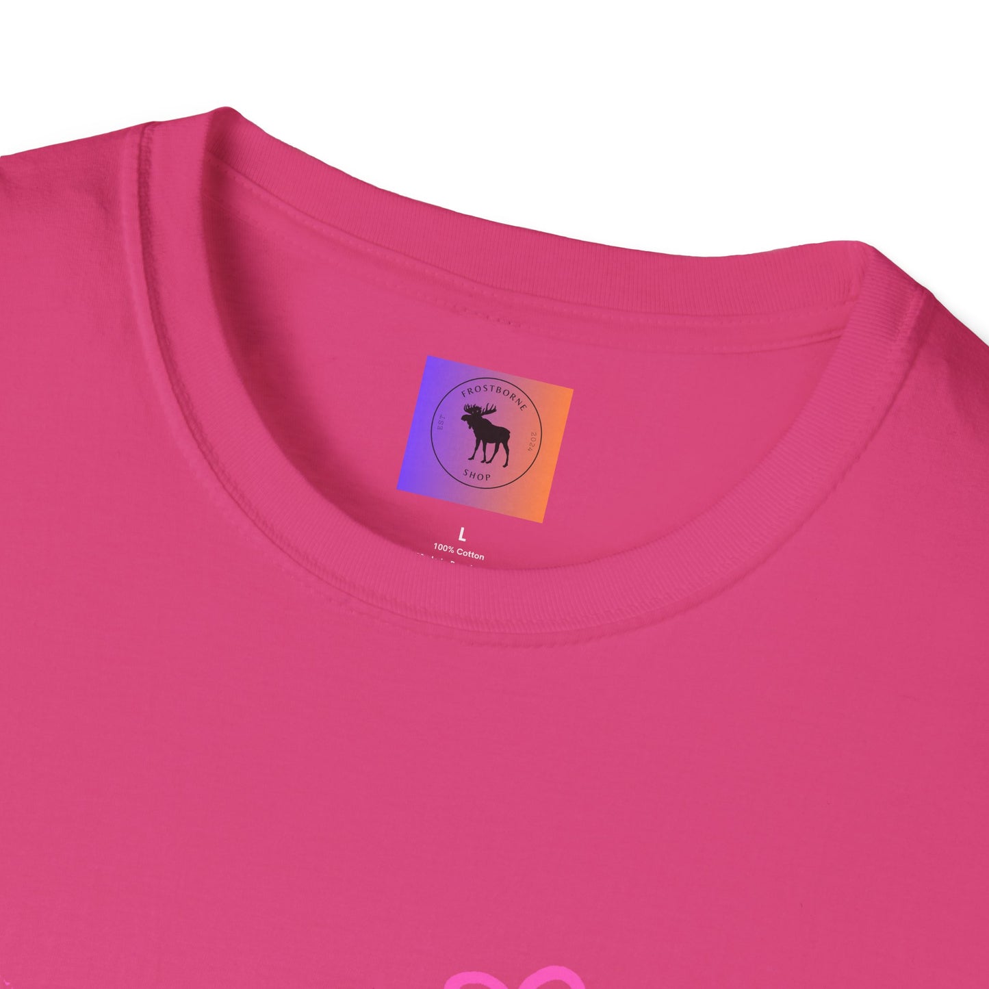 Heart Sketch T-Shirt — Pink Watercolor Hearts Valentine Tee