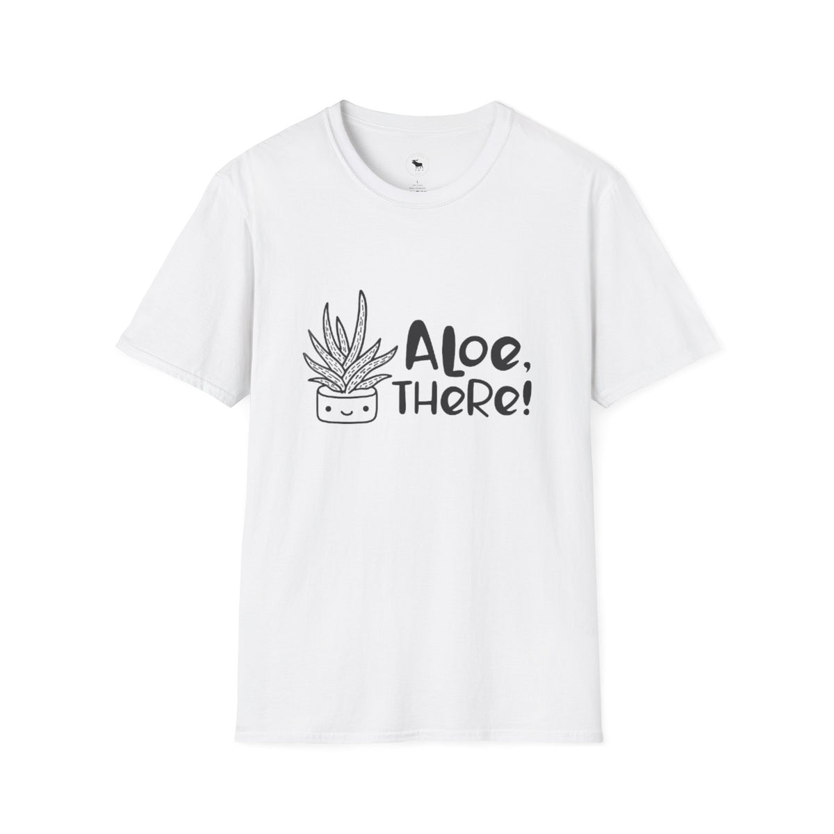 Aloe There! Unisex Softstyle T-Shirt, Funny Plant Tee, Gift for Plant Lovers, Casual Wear, Cute Eco-Friendly Apparel, group shirt, matching, for friends 1 of 6