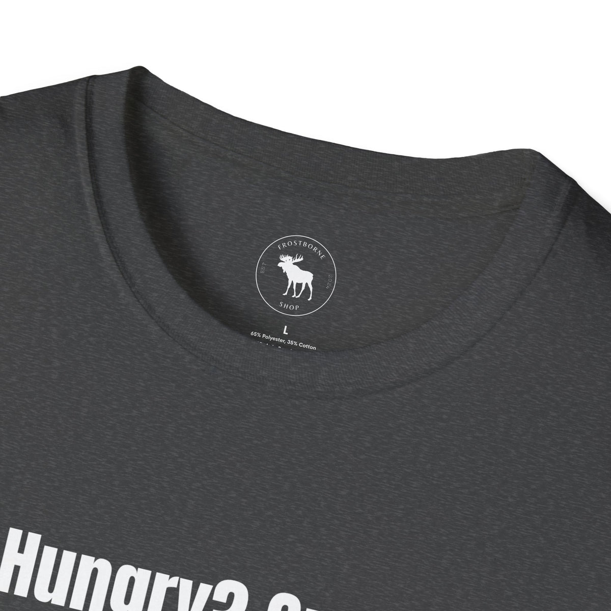 Bible Snack Tee — "Hungry? Grab a Bible" Christian T-Shirt (Matthew 5:6)