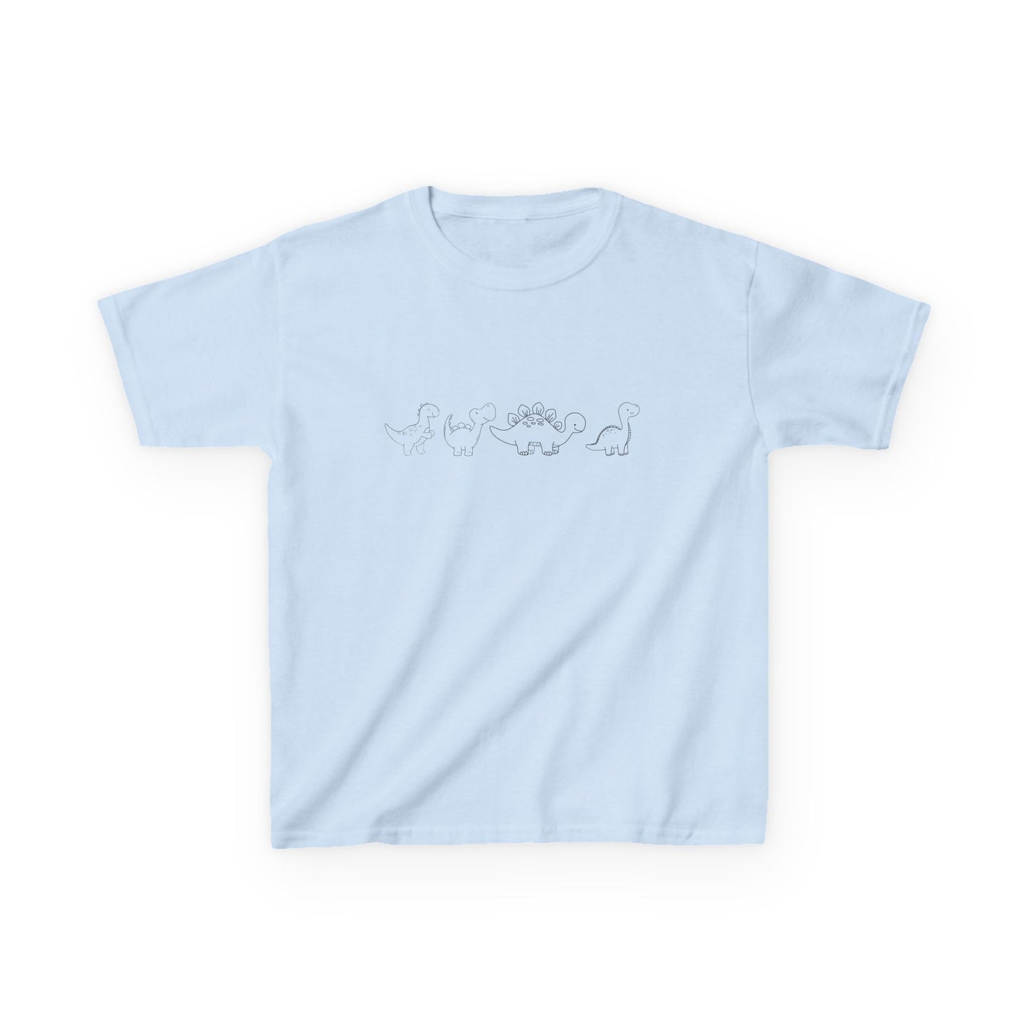 simple Dinosaur outline Kids Heavy Cotton™ Tee