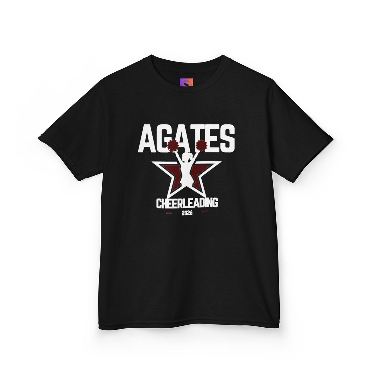 Dark colors Agates Cheerleading Kids T‑Shirt — Agates Cheer Team Youth Tee