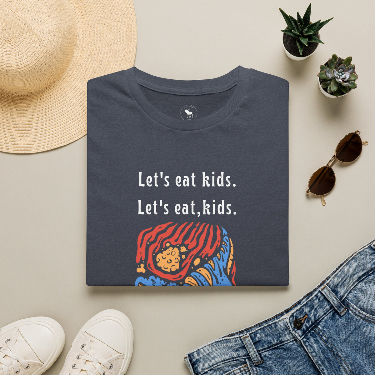 Let's Eat, Kids. T-Shirt — Punctuation Saves Lives Funny Grammar Tee