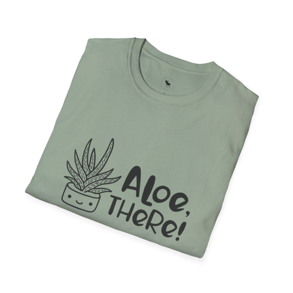 Aloe There! Unisex Softstyle T-Shirt, Funny Plant Tee, Gift for Plant Lovers, Casual Wear, Cute Eco-Friendly Apparel, group shirt, matching, for friends 1 of 6