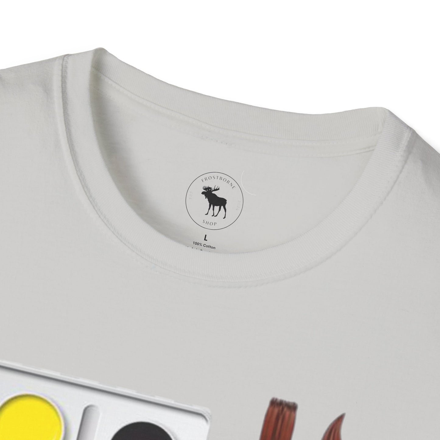 Colorful Artist T-Shirt/ Water color pallet softstyle Tee