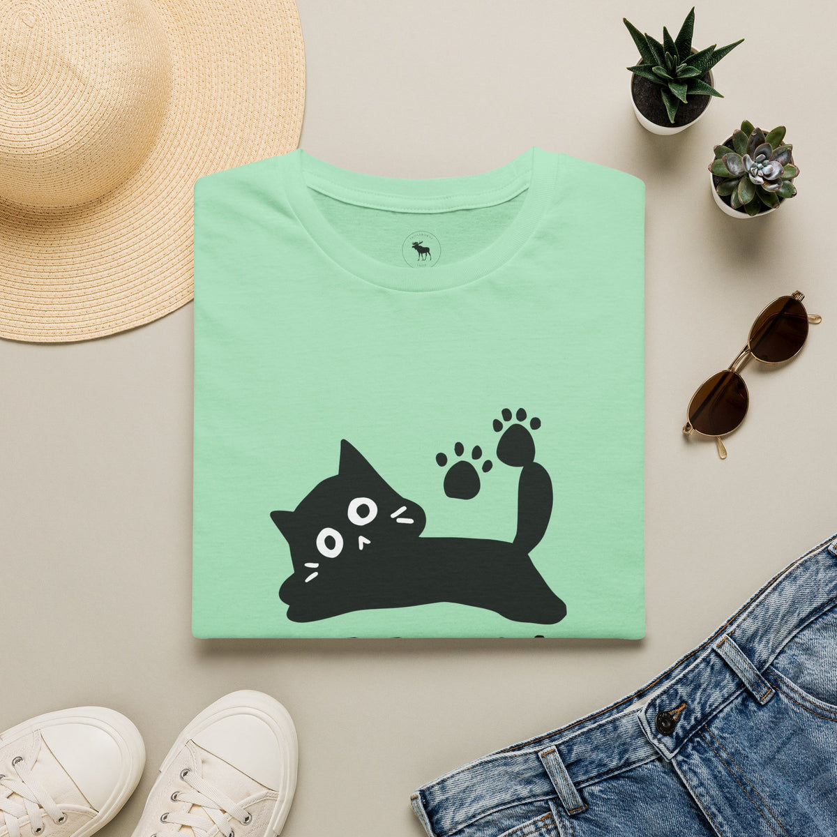 Purr-ma Cat T-Shirt — Cute Paw Print Kitty Tee for Cat Lover grandma