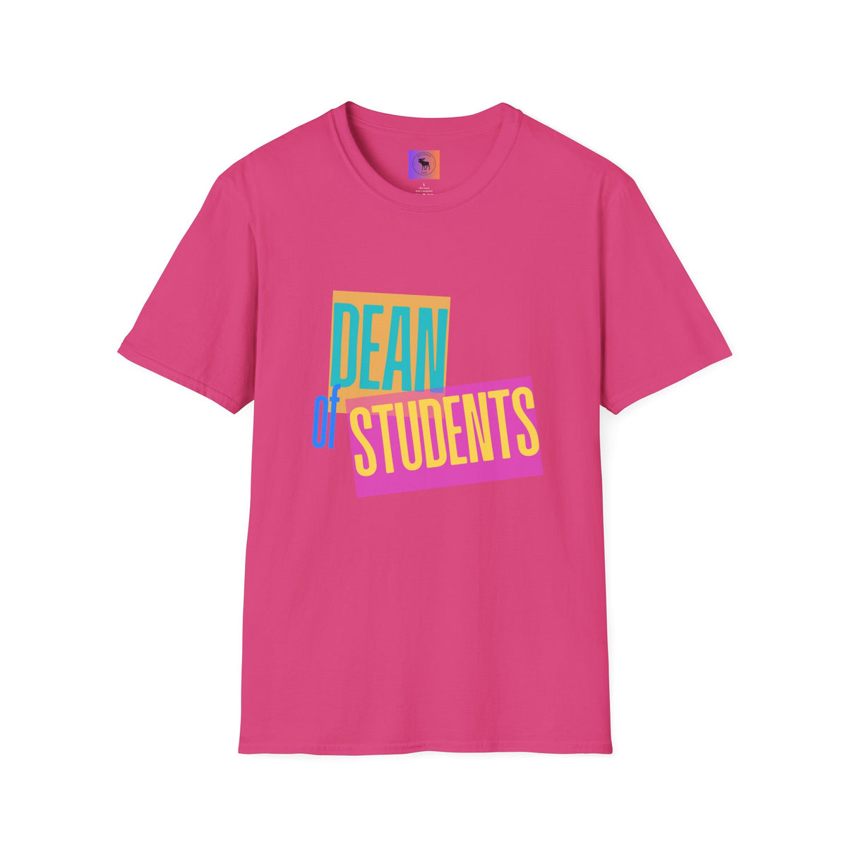 Dean of Students T-Shirt — Retro Colorblock Campus Staff Tee