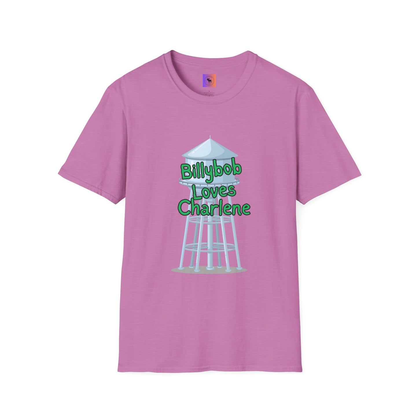 T-Shirt — 'Billybob Loves Charlene' Water Tower Graphic