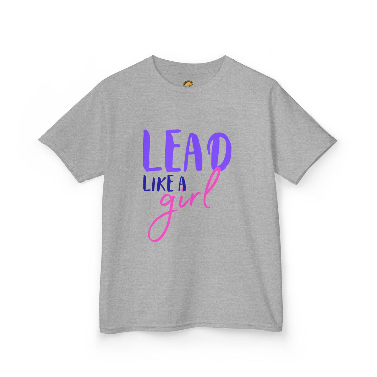 Kids Tee — "Lead Like a Girl" Inspirational Graphic Shirt