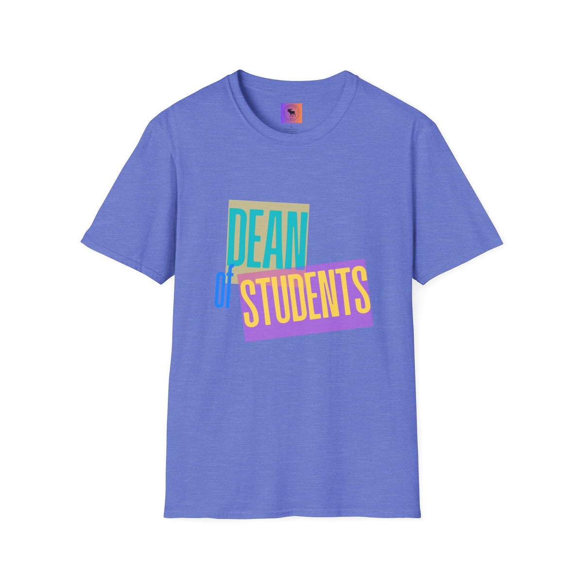 Dean of Students T-Shirt — Retro Colorblock Campus Staff Tee
