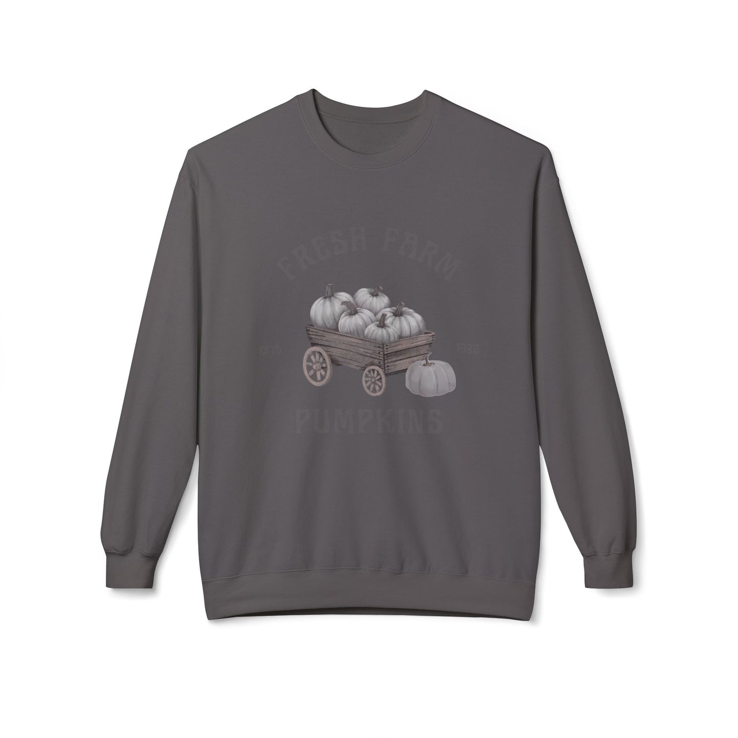 Fresh Farm Pumpkins Sweatshirt, Cozy Fall Apparel, Autumn Fashion, Pumpkin Patch Sweatshirt, Harvest Festival Gear, Thanksgiving Gift