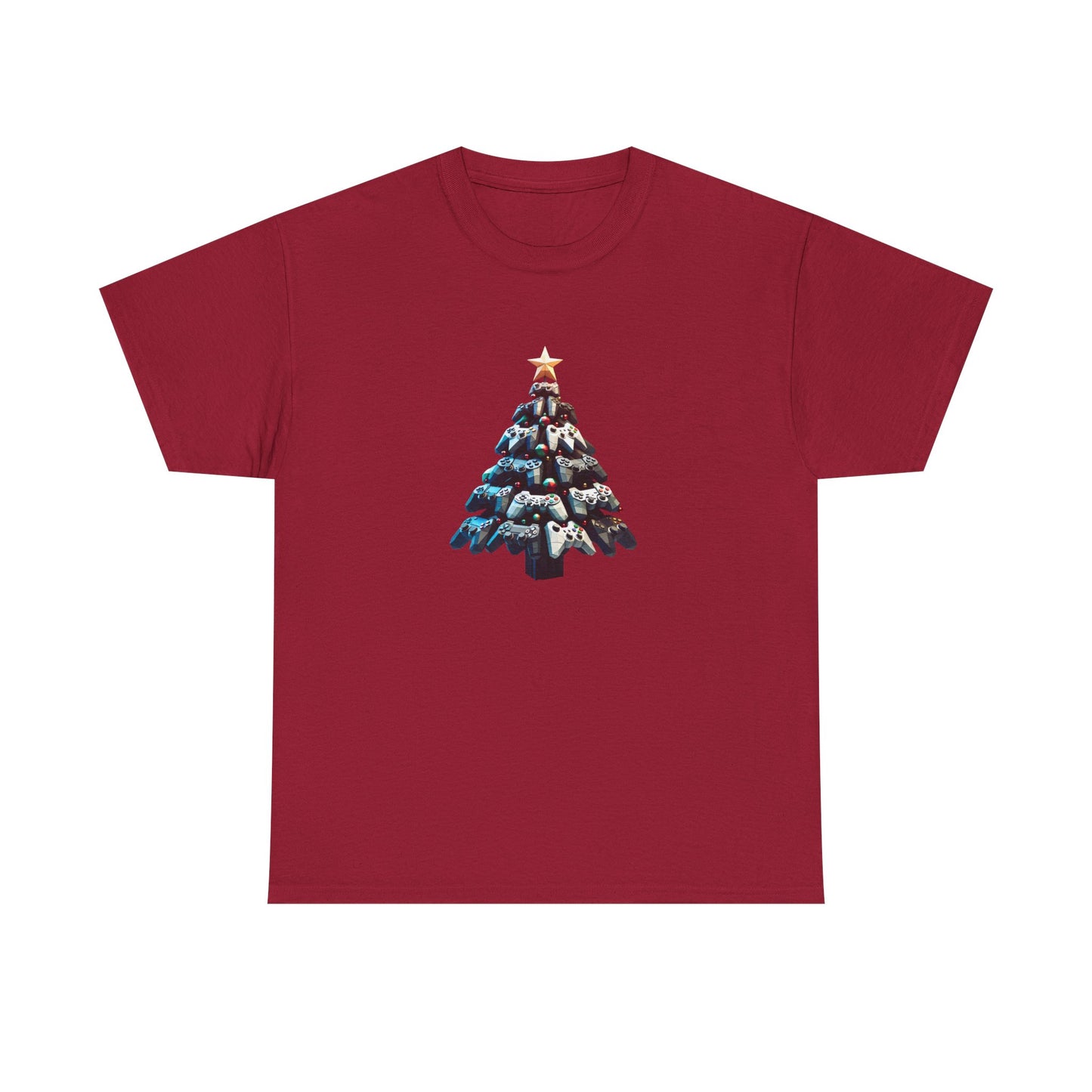 Video Game Console Christmas Tree Unisex Tee, Gaming Holiday Shirt, Gamer Gift, Retro Gamer Shirt, Gaming Console Tee, Christmas Tee