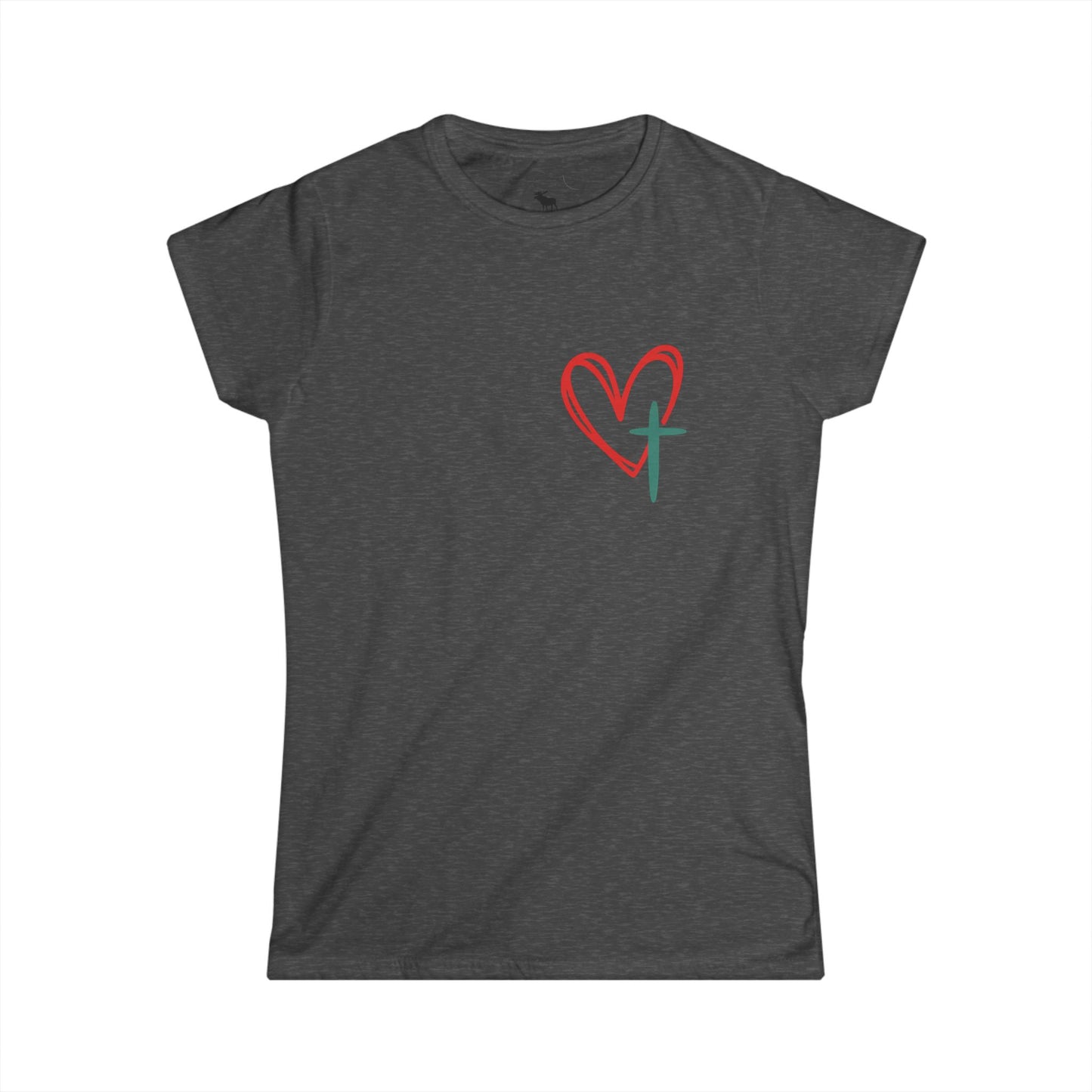 Christian Faith Women's Softstyle Tee - Inspirational Shirt - Jesus Has My Back T-Shirt - Casual, Gift for Believers, Spiritual Fashion